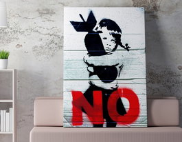 Wallity Lienzo Decorativo Banksy WY46 (50 x 70 cm)